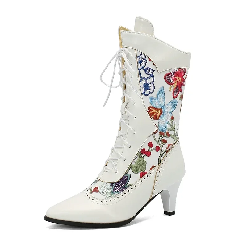 Женская зимняя обувь на толстом высоком каблуке с острым носком и шнуровкой, женская зимняя обувь с цветочным принтом, ботинки челси с низкой и перекрестной завязкой
Женская зимняя обувь на толстом высоком каблуке с острым носком и шнуровкой, женская зимняя обувь с цветочным принтом, ботинки челси с низкой и перекрестной завязкой