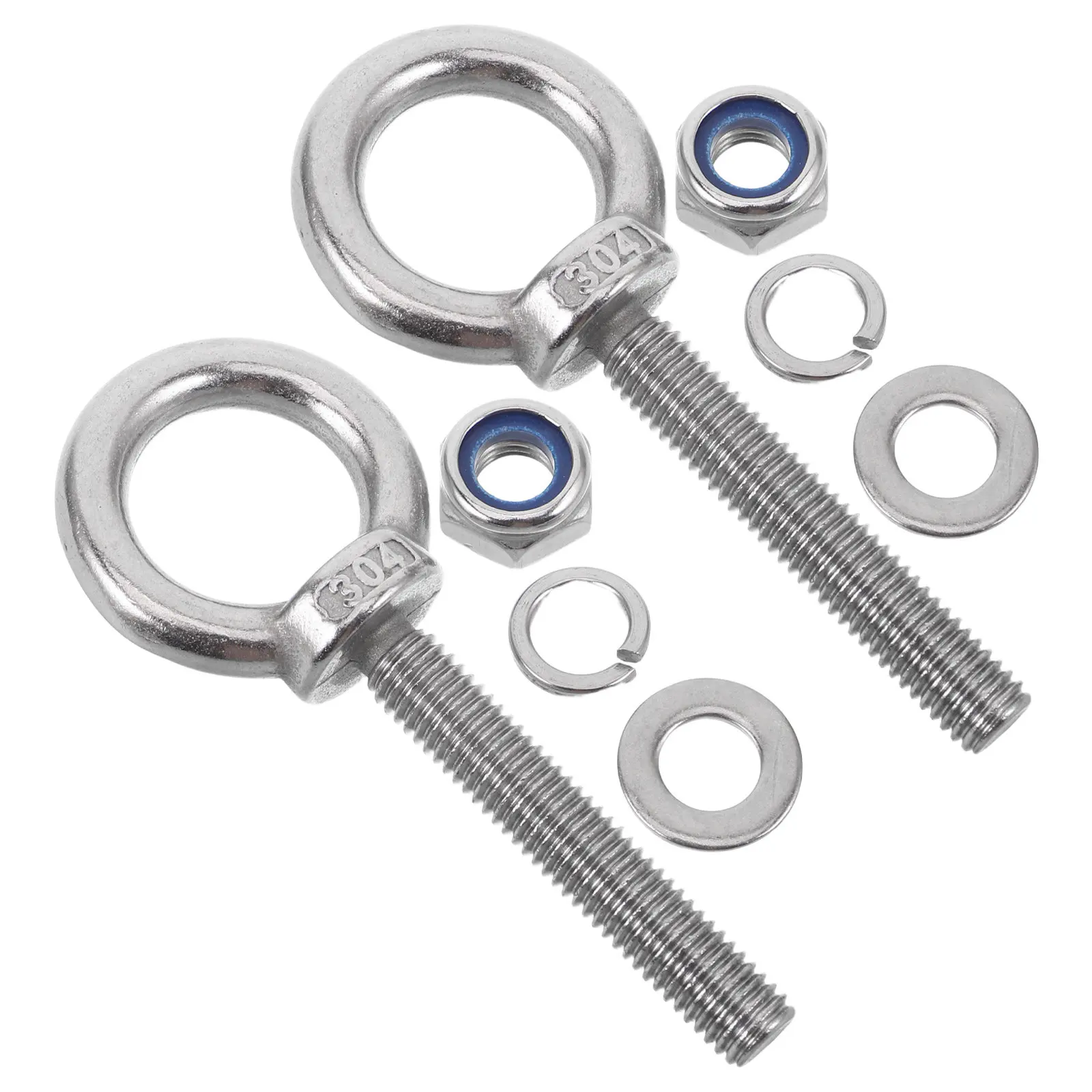 1Set Stainless Steel Threaded Eyebolts M10x60 Anti-Loosening Wall Anchor Bolts for Industrial Rigging Decorative Hanging Lifting
1Set Stainless Steel Threaded Eyebolts M10x60 Anti-Loosening Wall Anchor Bolts for Industrial Rigging Decorative Hanging Lifting