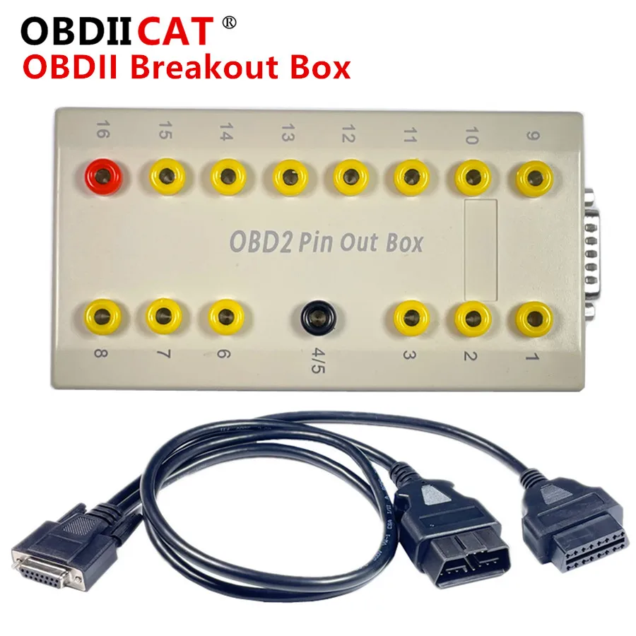 Auto Protocol Detector OBD 2 Break Out Box OBDII Scanner Connector Detector OBD2 Break Out Box OBD Interface
Auto Protocol Detector OBD 2 Break Out Box OBDII Scanner Connector Detector OBD2 Break Out Box OBD Interface