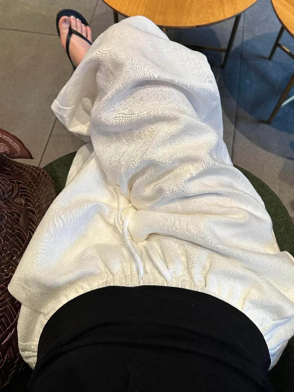 plus Size Women's Wide Leg Pants 300 Pounds Old Money Style White Linen Floor Length Casual Loose Fit Summer Slimming Trousers
plus Size Women's Wide Leg Pants 300 Pounds Old Money Style White Linen Floor Length Casual Loose Fit Summer Slimming Trousers