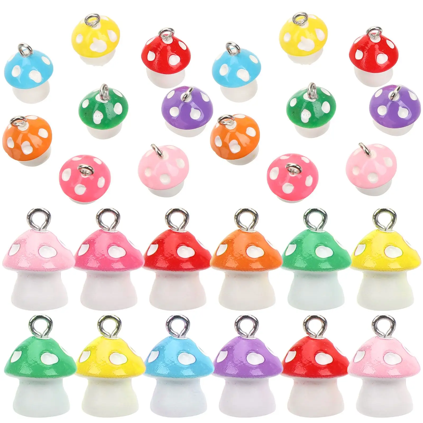 30 Pcs Resin Accessories R om Mushroom Pendant Color Jewelry Making Crafts Earring Mushroom Pendant Charm Bracelet nament
30 Pcs Resin Accessories R om Mushroom Pendant Color Jewelry Making Crafts Earring Mushroom Pendant Charm Bracelet nament