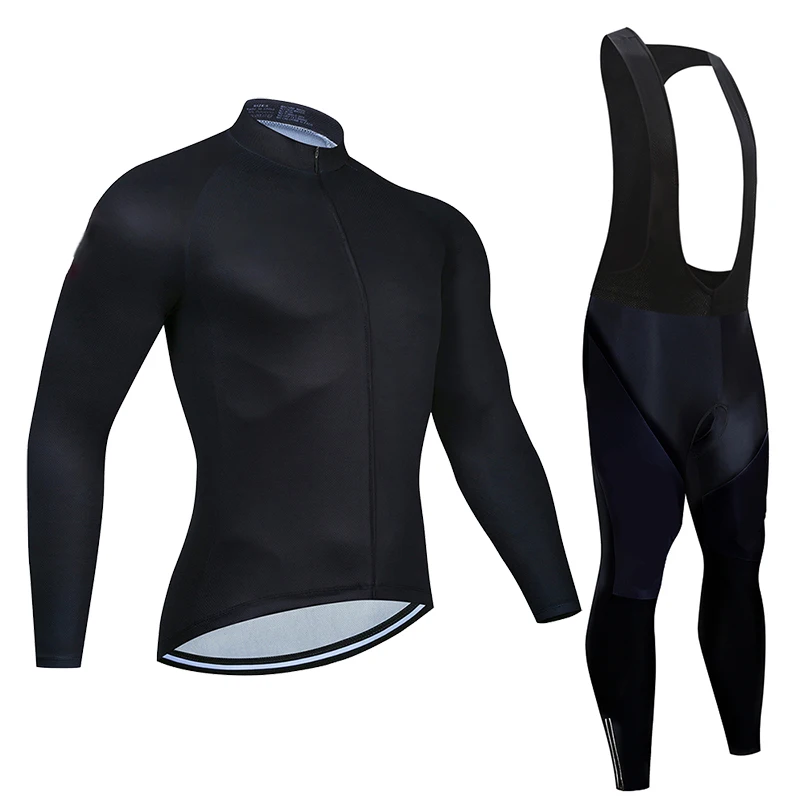 All black Long Sleeve Bike Jerseys Pants Sets Men Latest Autumn Cycling Sets Pro Team Racing Sportswear Bicycle Suits Uniform
All black Long Sleeve Bike Jerseys Pants Sets Men Latest Autumn Cycling Sets Pro Team Racing Sportswear Bicycle Suits Uniform