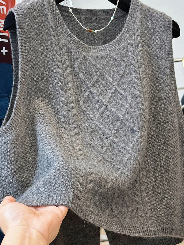 Extra Large 300 Pou Svel Knitted Sweater Women plus Size Autumn Winter Layering Sweater Vest Trendy Women's Top
Extra Large 300 Pou Svel Knitted Sweater Women plus Size Autumn Winter Layering Sweater Vest Trendy Women's Top