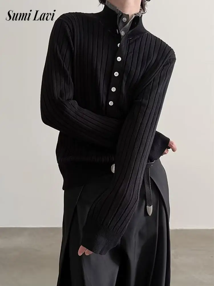 Стильный мужской приталенный свитер-поло, пальто, осенний повседневный пуловер с отложным воротником на пуговицах, топы, мужские винтажные текстурированные свитера
Стильный мужской приталенный свитер-поло, пальто, осенний повседневный пуловер с отложным воротником на пуговицах, топы, мужские винтажные текстурированные свитера