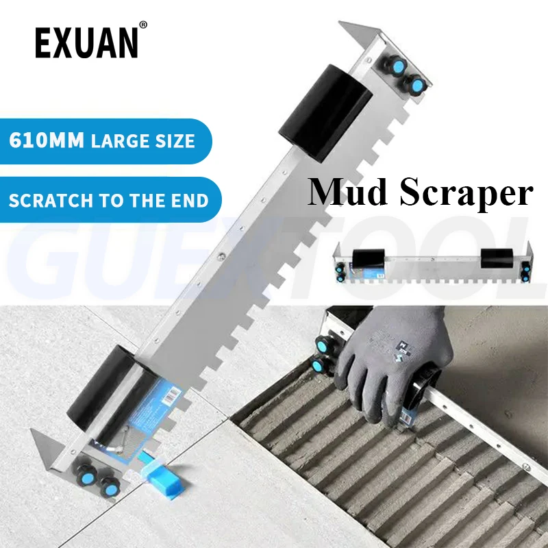 Home Wall Curved Handle Multifunctional Decoration Stainless Steel Super Long Square Notched Trowel For Large Format Tiles
Home Wall Curved Handle Multifunctional Decoration Stainless Steel Super Long Square Notched Trowel For Large Format Tiles