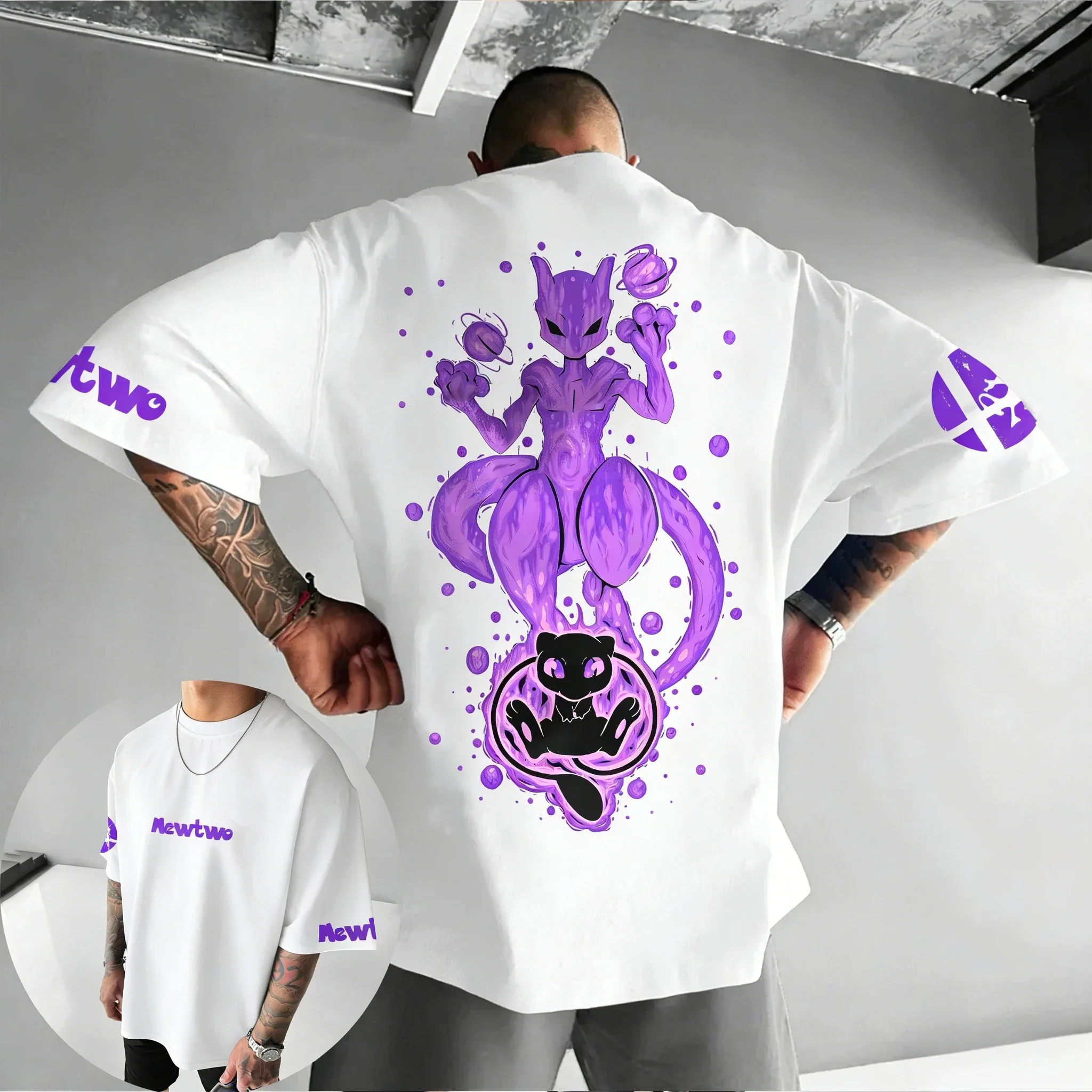 Pokemon Men's and Women's Summer Cotton T-shirt New Mewtwo Colorful Printed Harajuku Casual Loose Y2K Parent Child Top
Pokemon Men's and Women's Summer Cotton T-shirt New Mewtwo Colorful Printed Harajuku Casual Loose Y2K Parent Child Top
