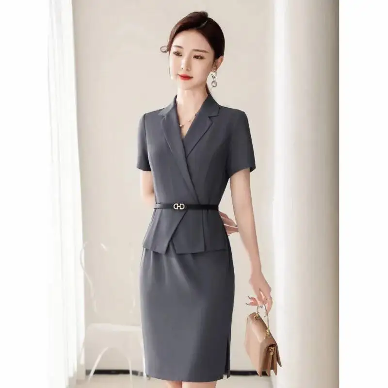 Professional Elegant Dress For Women Jewelry Store Workwear Summer Slim Popular Fit Short Sleeve Bodycon Dress Beauty Salon
Professional Elegant Dress For Women Jewelry Store Workwear Summer Slim Popular Fit Short Sleeve Bodycon Dress Beauty Salon