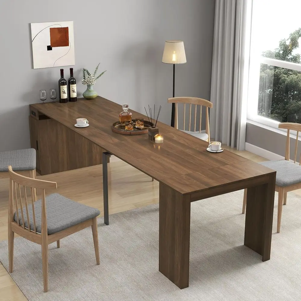 24 Extra Long Dining Table for 12, Space-Saving Storage, USB & AC Outlets, Multifunctional Walnut Conference Table
24 Extra Long Dining Table for 12, Space-Saving Storage, USB & AC Outlets, Multifunctional Walnut Conference Table
