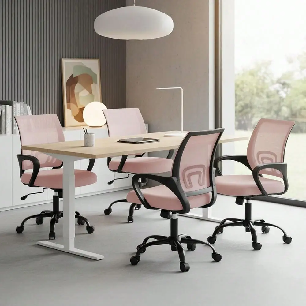 Desk Chair Ergonomic Mid Back With Lumbar Support Rocking Mode, Height Adjustable With Fixed Armrest, Storage Back For Computer
Desk Chair Ergonomic Mid Back With Lumbar Support Rocking Mode, Height Adjustable With Fixed Armrest, Storage Back For Computer