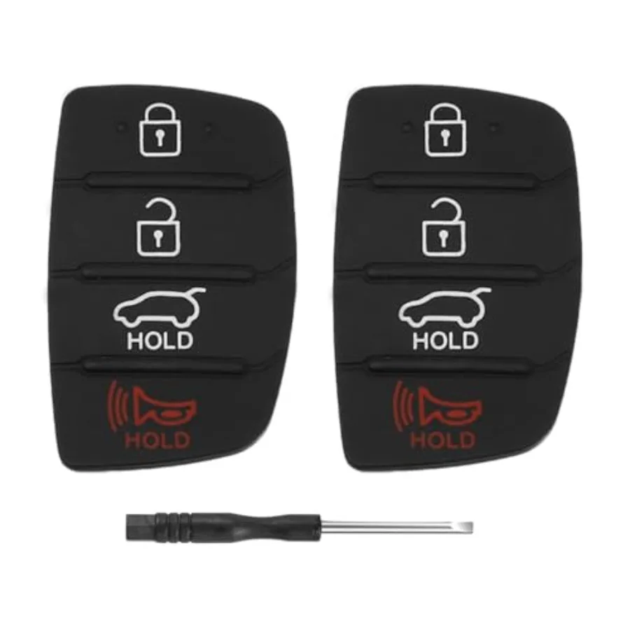 Key Fob Rubber Button Pad Replacement for Hyundai Santa Fe Sport Sonata 2018 2017 2016 2015 2014 2013 4 Button Key Fob Cover Ke
Key Fob Rubber Button Pad Replacement for Hyundai Santa Fe Sport Sonata 2018 2017 2016 2015 2014 2013 4 Button Key Fob Cover Ke