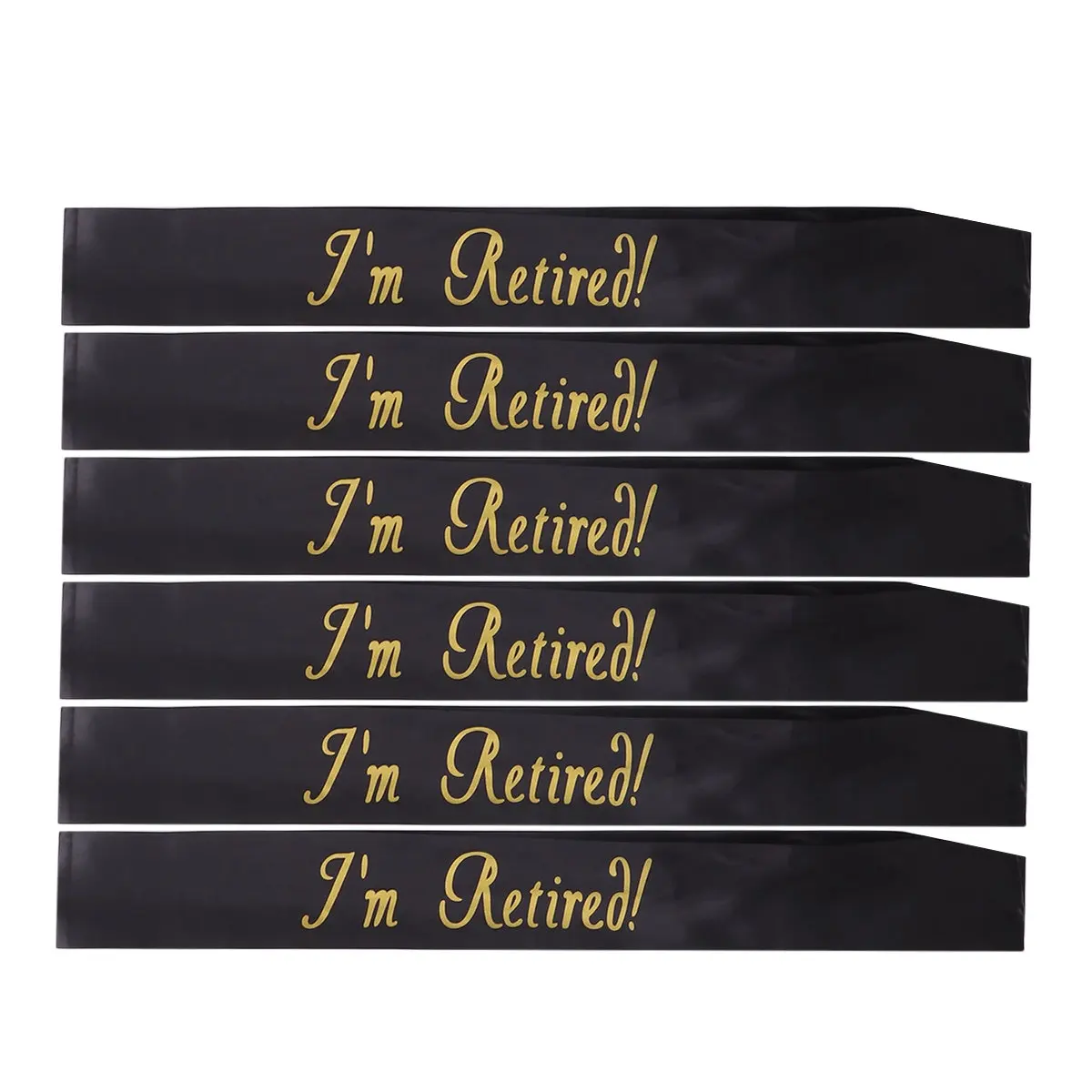 6Pcs Retirement Sash One Size Fits Most Elegant Design Fresh Color Repeated Use for Party Decoration Gift Sash for Retire
6Pcs Retirement Sash One Size Fits Most Elegant Design Fresh Color Repeated Use for Party Decoration Gift Sash for Retire