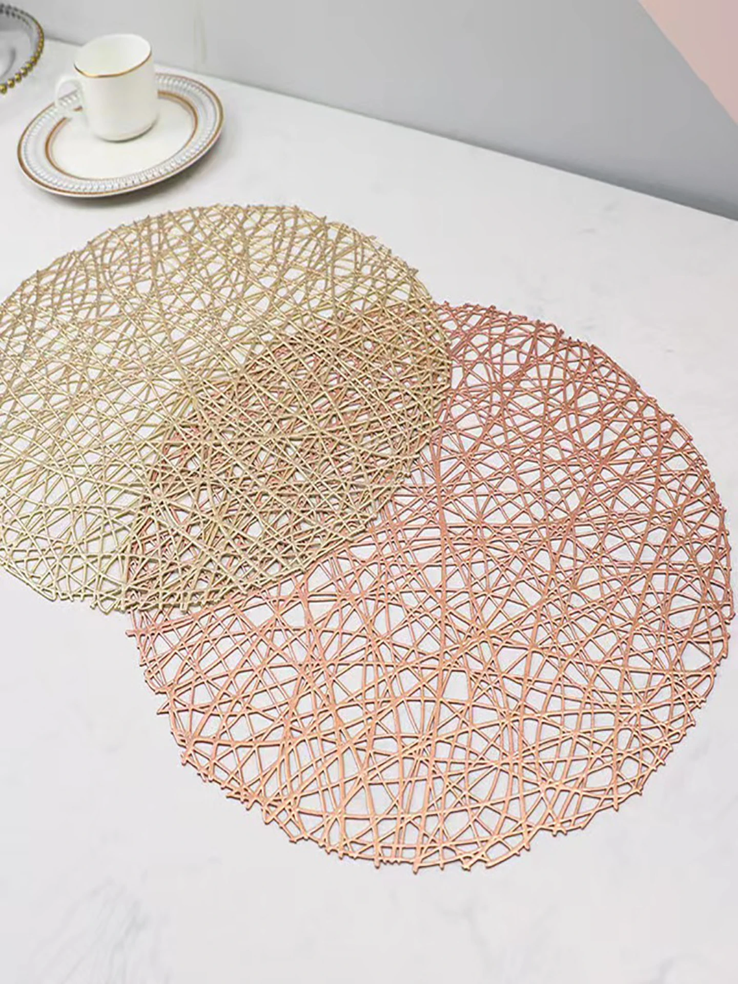 Gold Heat Resistant Dining Mat Luxury Table Decor Anti Slip Tray Pad round Pure Color Tableware Pads Nordic Style Restaurant
Gold Heat Resistant Dining Mat Luxury Table Decor Anti Slip Tray Pad round Pure Color Tableware Pads Nordic Style Restaurant