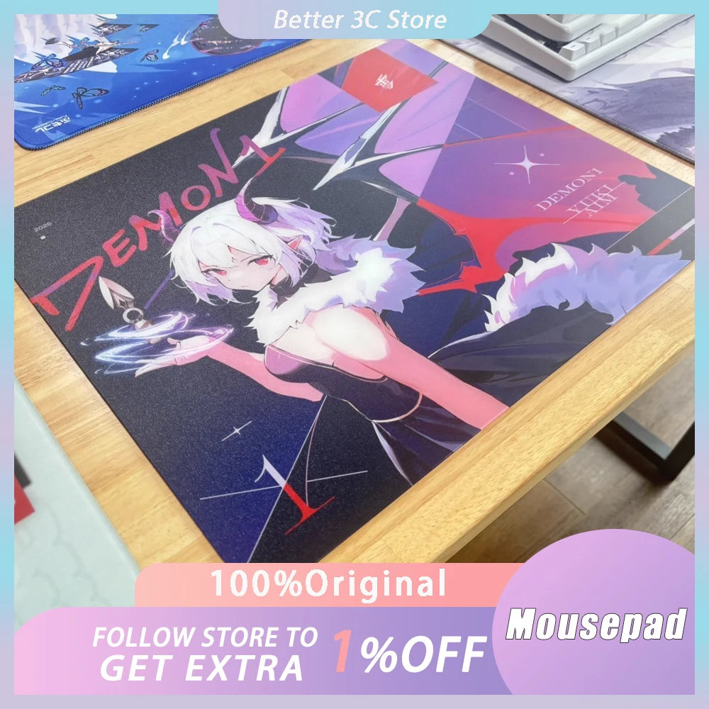 Стеклянный коврик для мыши Yuki Aim x Demon1, коврик для мыши Duplicate Edition, 490x420 мм, гладкий игровой коврик для мыши, аксессуары для ПК, геймера Valorant 
Стеклянный коврик для мыши Yuki Aim x Demon1, коврик для мыши Duplicate Edition, 490x420 мм, гладкий игровой коврик для мыши, аксессуары для ПК, геймера Valorant
