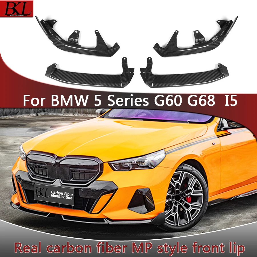 For BMW 5 Series G60 G68 i5 MP style Dry carbon fiber front lip chin modified front spoiler modified upgrade kit
For BMW 5 Series G60 G68 i5 MP style Dry carbon fiber front lip chin modified front spoiler modified upgrade kit