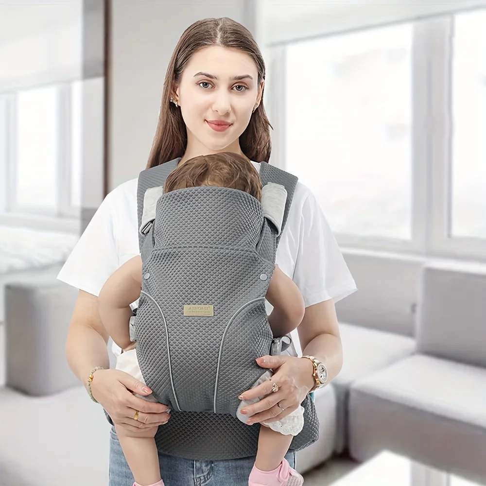 AINOMI Breathable Quilted Baby Carrier, Ergonomic Airflow Infant Sling, Lightweight Hands-Free Holder for Newborn to Toddler
AINOMI Breathable Quilted Baby Carrier, Ergonomic Airflow Infant Sling, Lightweight Hands-Free Holder for Newborn to Toddler