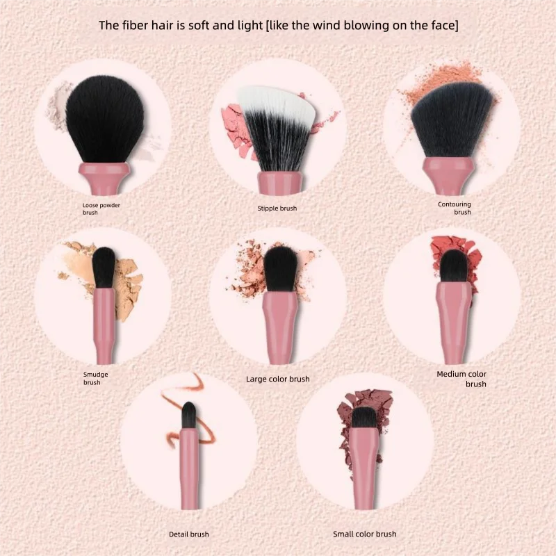 Soft-Bristled Portable Eyeshadow Blush Makeup Brushes Set - High-Quality Cosmetics Tools for Smooth Application
Soft-Bristled Portable Eyeshadow Blush Makeup Brushes Set - High-Quality Cosmetics Tools for Smooth Application