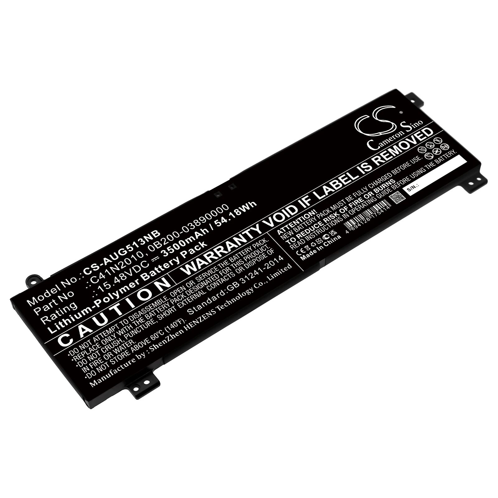 15.48V 3500mAh Battery C41N2010 for Asus ROG Strix G15 Series, Strix G17 Series,HN006 HN093T HX024T HN033T HX008T HX031 G513IH
15.48V 3500mAh Battery C41N2010 for Asus ROG Strix G15 Series, Strix G17 Series,HN006 HN093T HX024T HN033T HX008T HX031 G513IH