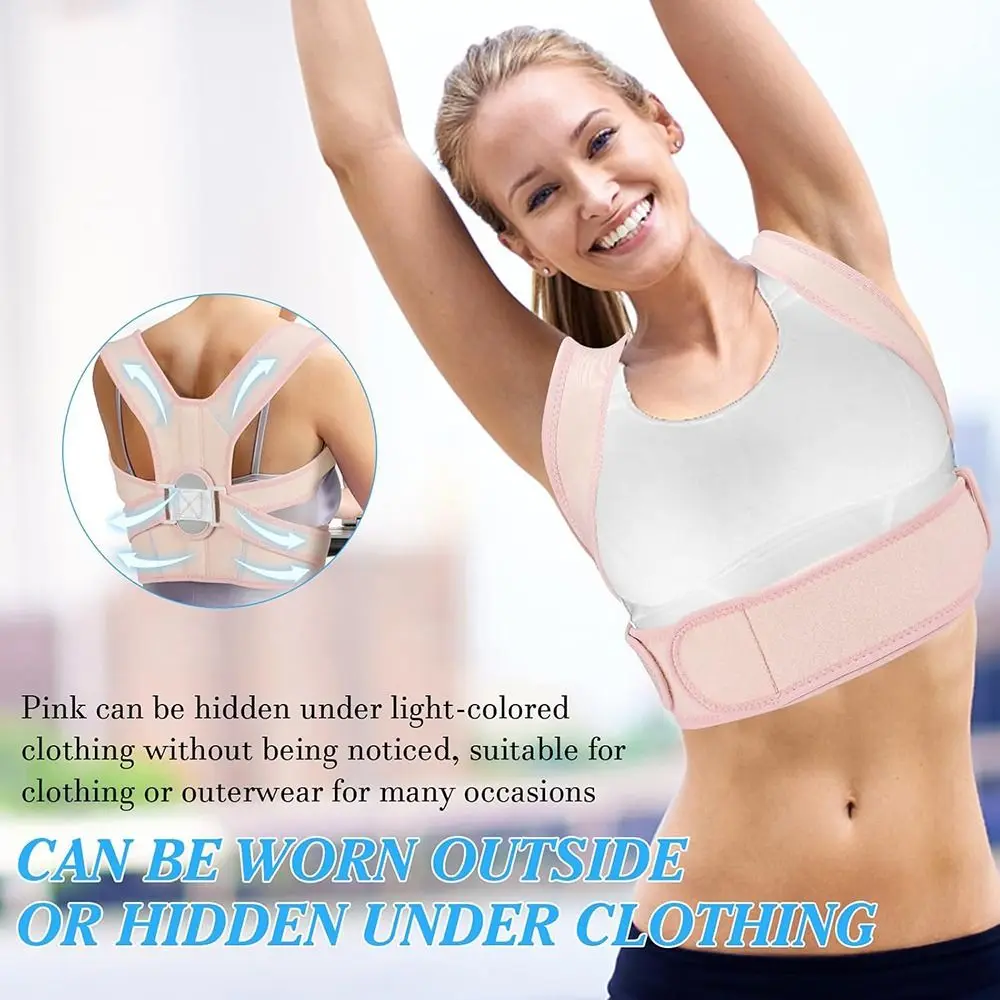 Hot Adjustable Posture Corrector Relieve BackPain Breathable Upper Back Brace Pink Back Support Straightener for Women and Men
Hot Adjustable Posture Corrector Relieve BackPain Breathable Upper Back Brace Pink Back Support Straightener for Women and Men