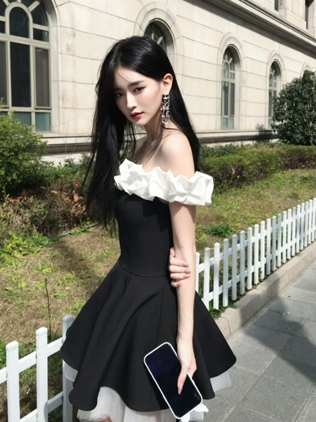 Korean Hepburn Style High Waist Puffy Short Skirt Beautiful One-Shoulder Waist-Cinching Summer Dress for Small Stature
Korean Hepburn Style High Waist Puffy Short Skirt Beautiful One-Shoulder Waist-Cinching Summer Dress for Small Stature