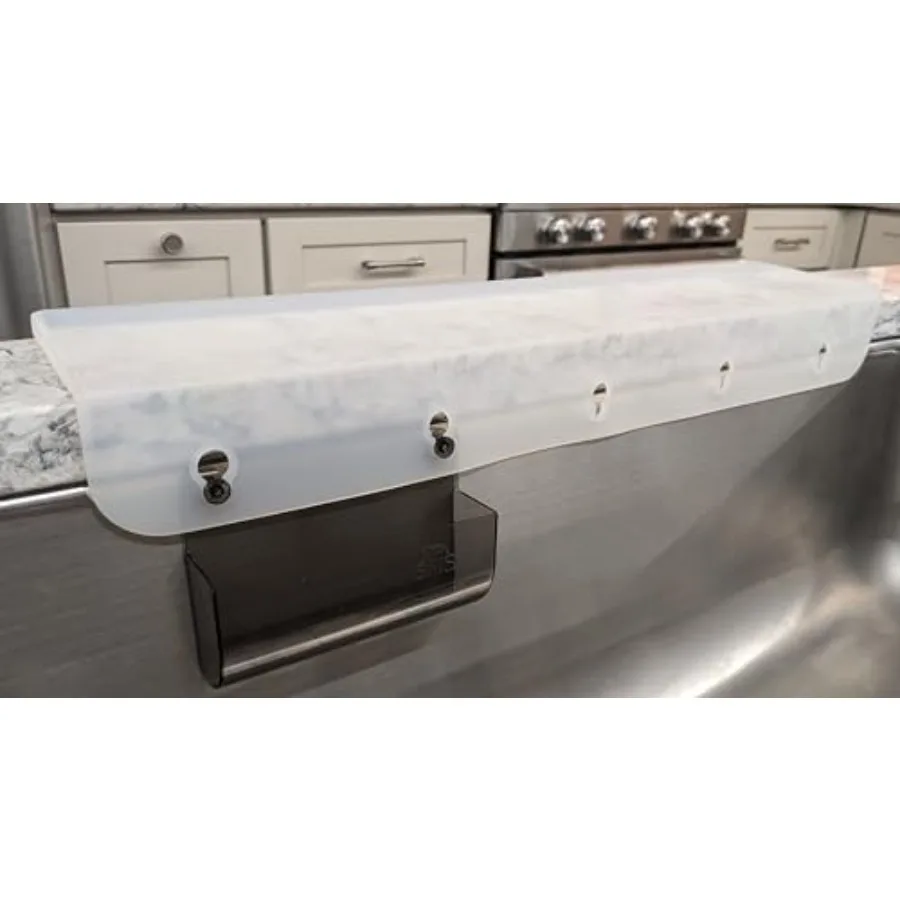 SiliSink XL Silicone Sink Edge Guard for Kitchen Sink - Fits 3.75" - 4" Wide - The Original Stone Protector with Sponge Caddy -
SiliSink XL Silicone Sink Edge Guard for Kitchen Sink - Fits 3.75" - 4" Wide - The Original Stone Protector with Sponge Caddy -