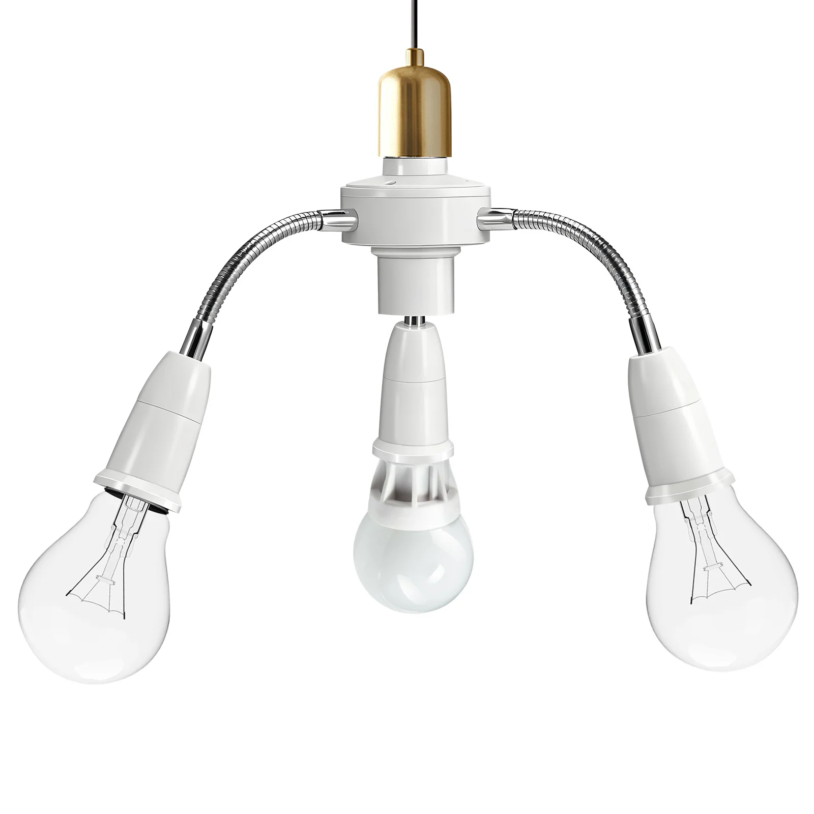 E27 Multi-Head Flexible Tube Light Socket Splitter 4 Port Bulb Holder Adapter Extension for LED Lamps Adjustable Lighting
E27 Multi-Head Flexible Tube Light Socket Splitter 4 Port Bulb Holder Adapter Extension for LED Lamps Adjustable Lighting