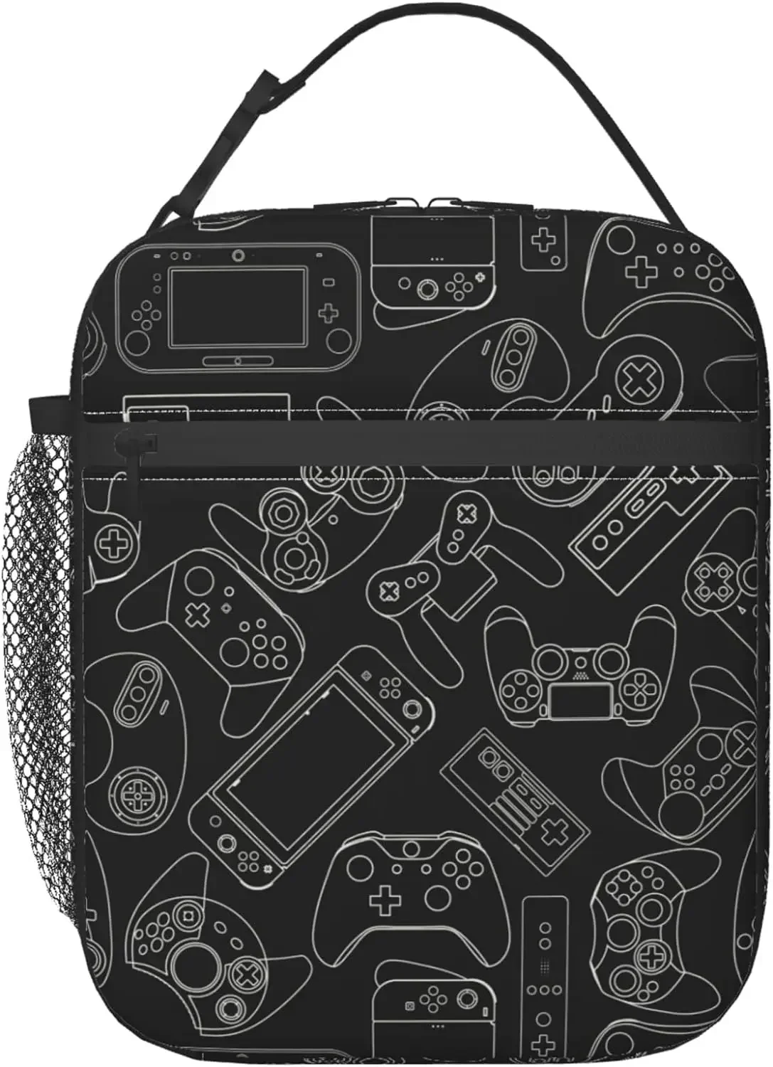 Video Game Controller Reusable Lunch Bag Insulated Lunch Cooler Tote Bag with Side Pocket For Women Men Work Office Picnic
Video Game Controller Reusable Lunch Bag Insulated Lunch Cooler Tote Bag with Side Pocket For Women Men Work Office Picnic