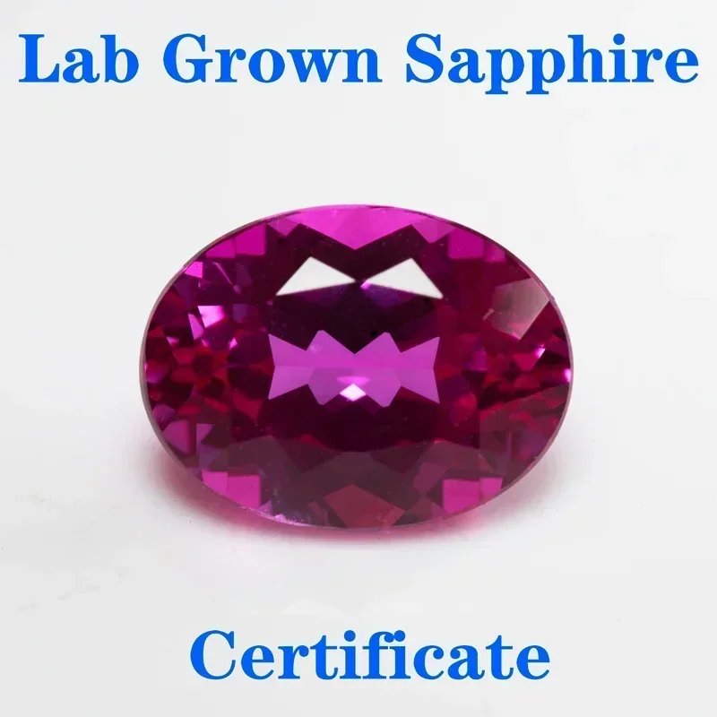 Top Lab Grown Sapphire Oval Shape Hot Pink Color Charms Beads for Diy Jewelry Making Material Selectable AGL Certificate
Top Lab Grown Sapphire Oval Shape Hot Pink Color Charms Beads for Diy Jewelry Making Material Selectable AGL Certificate