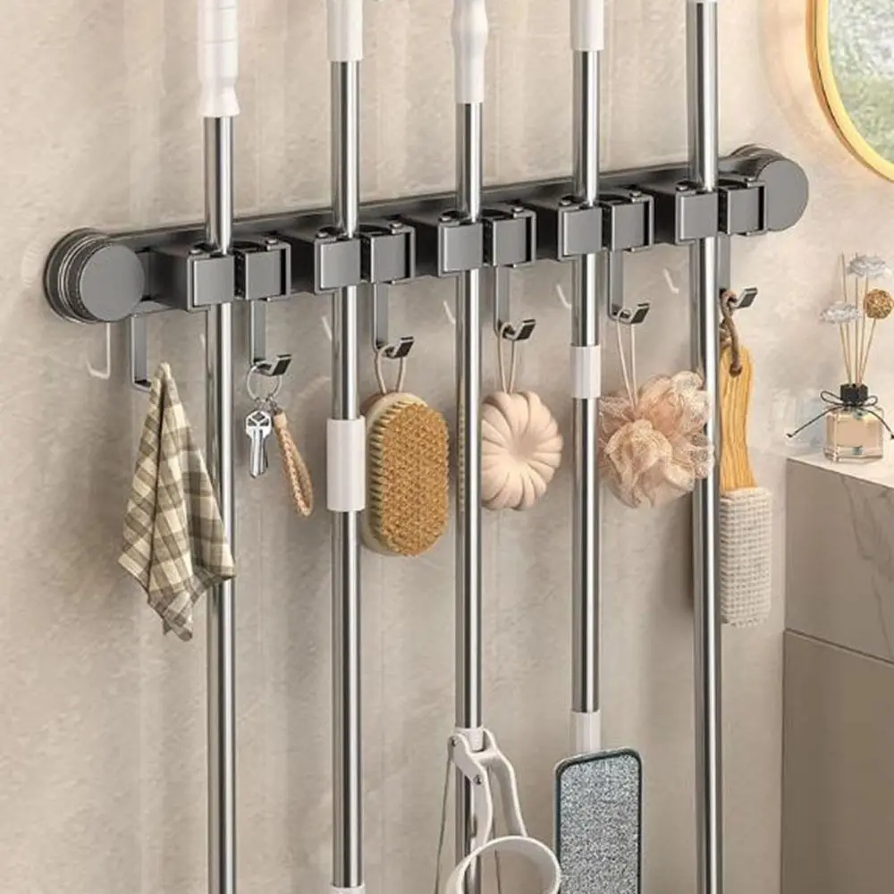 Space Aluminum Suction Cup Mop Clamp Reusable Wall Mounted Mop Clip Rack Space Saving Waterproof Mop Storage Rack for Home
Space Aluminum Suction Cup Mop Clamp Reusable Wall Mounted Mop Clip Rack Space Saving Waterproof Mop Storage Rack for Home