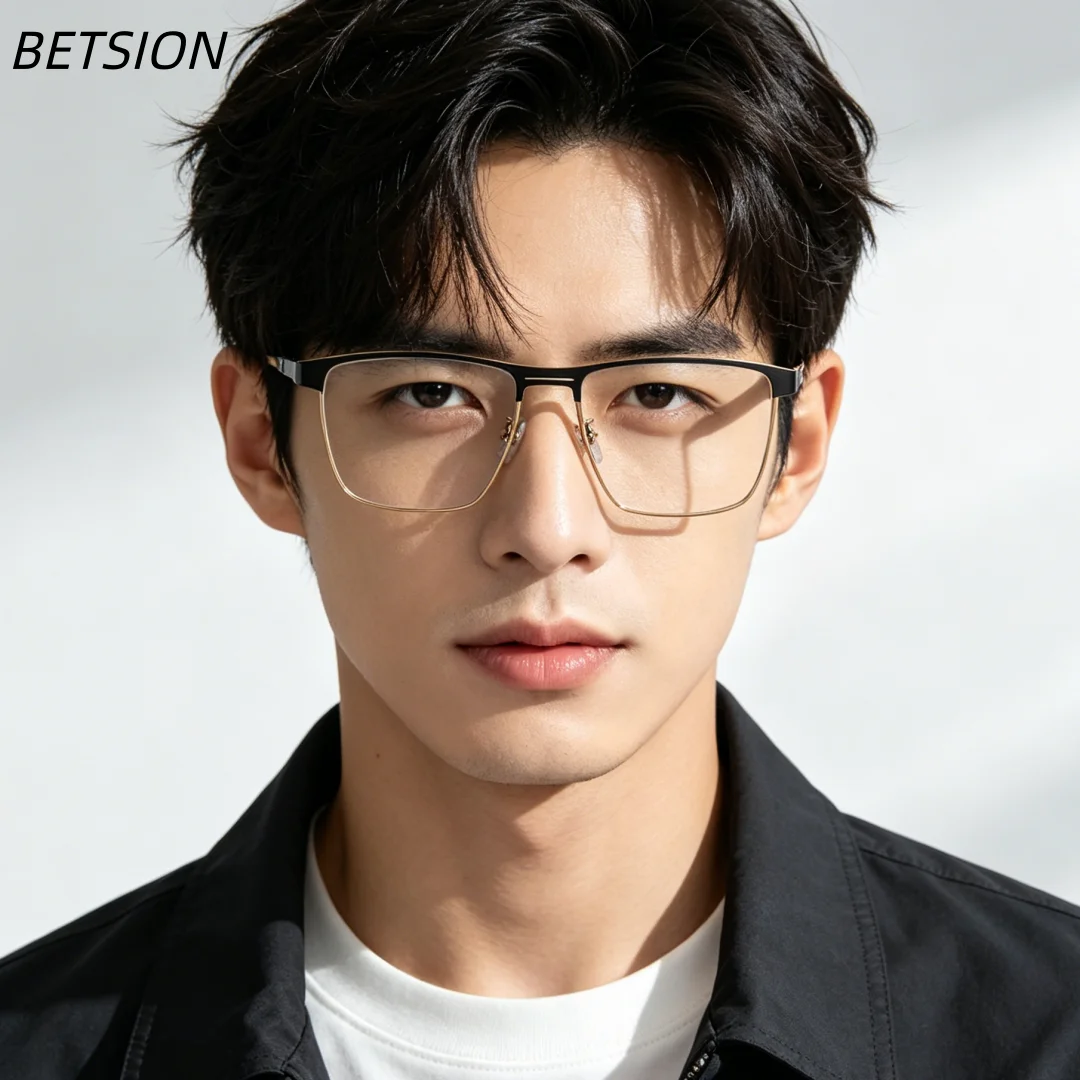 BETSION Men's Business Anti-Blue Light Reading Glasses Retro Square Metal Casual Computer Presbyopia Prescription Lenses #6917
BETSION Men's Business Anti-Blue Light Reading Glasses Retro Square Metal Casual Computer Presbyopia Prescription Lenses #6917