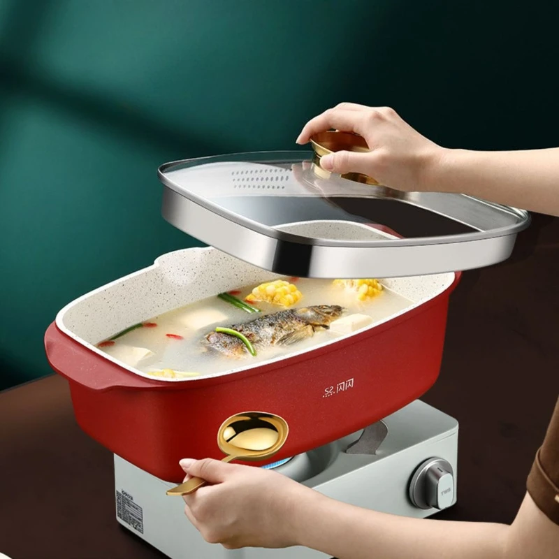 Large Capacity Fish Steamer for Induction Cooktop, Non-Stick Steam Cooking Pot with Rapid Heat Durable Long-Lasting Kitchen Tool
Large Capacity Fish Steamer for Induction Cooktop, Non-Stick Steam Cooking Pot with Rapid Heat Durable Long-Lasting Kitchen Tool