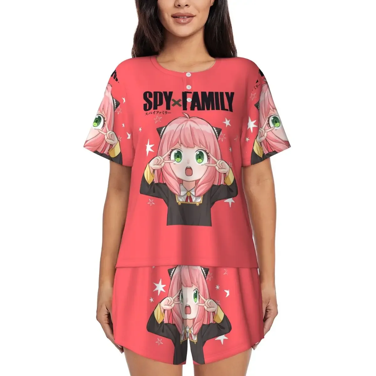 S-Spy X-X F-Family Round Neck Short Sleeves Nightdress for Sleeping Sleepshirts Women Loose Pajama Set Short Pants
S-Spy X-X F-Family Round Neck Short Sleeves Nightdress for Sleeping Sleepshirts Women Loose Pajama Set Short Pants