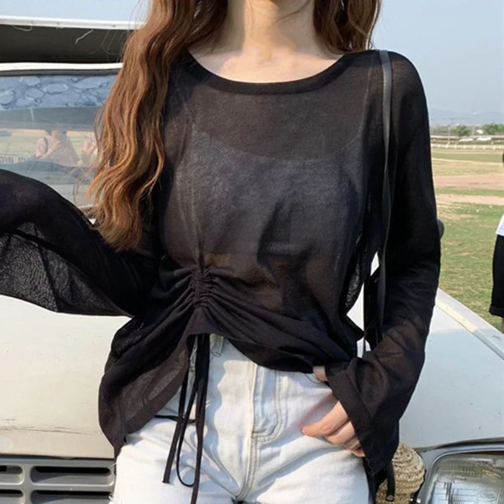 Casual Outdoor Wear Long-Sleeved Drawstring Top Club Use Daily Wear Long Sleeved Casual Top Suitable For Autumn
Casual Outdoor Wear Long-Sleeved Drawstring Top Club Use Daily Wear Long Sleeved Casual Top Suitable For Autumn