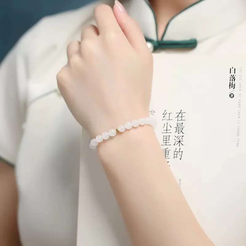 Natural Hetian White Nephrite, Sapphire, Lavender Pink Jasper & Green Jade Beaded Bracelets (Holiday/Birthday Gifts)
Natural Hetian White Nephrite, Sapphire, Lavender Pink Jasper & Green Jade Beaded Bracelets (Holiday/Birthday Gifts)