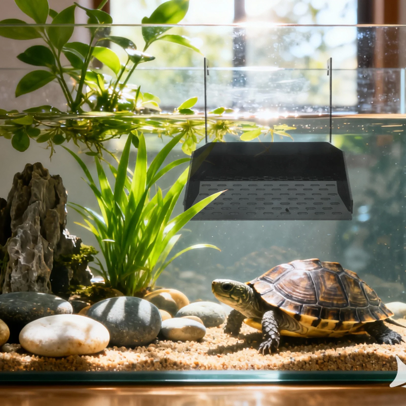 Hanging Turtle Basking Platform 0.4" Thick Acrylic Adjustable Non-Slip Ramp Floating Dock For Large Aquatic Turtles Above Tank
Hanging Turtle Basking Platform 0.4" Thick Acrylic Adjustable Non-Slip Ramp Floating Dock For Large Aquatic Turtles Above Tank