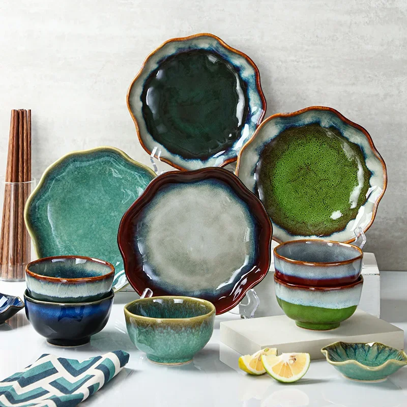 Japanese Retro Irregular Tableware Home Ceramic Fruit Plate/bowl/dish Set Ceramic Plate Tableware Kitchenware Birthday Party
Japanese Retro Irregular Tableware Home Ceramic Fruit Plate/bowl/dish Set Ceramic Plate Tableware Kitchenware Birthday Party