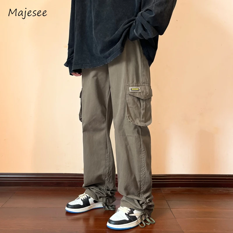 Pants Men Casual Loose Fashion Multi Pockets Spring Autumn Solid Daily Cargo Trousers American Style Male Streetwear Retro Chic
Pants Men Casual Loose Fashion Multi Pockets Spring Autumn Solid Daily Cargo Trousers American Style Male Streetwear Retro Chic