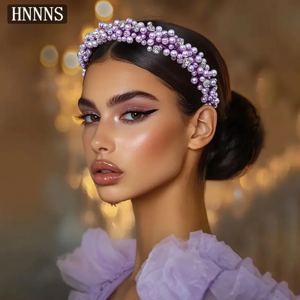 Элегантная свадебная повязка на голову TOPQUEEN с фиолетовым жемчугом, ручной работы, с бисером, в стиле феи, для женщин, для банкетов, вечеринок, балов, YXA80
Элегантная свадебная повязка на голову TOPQUEEN с фиолетовым жемчугом, ручной работы, с бисером, в стиле феи, для женщин, для банкетов, вечеринок, балов, YXA80