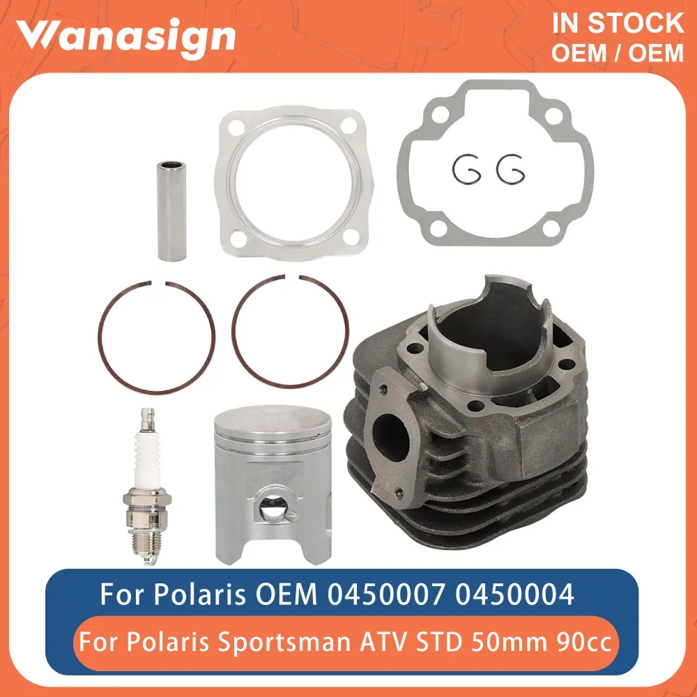 Motorcycle Engine Cylinders Piston Gasket Kit STD 50mm For Polaris Sportsman Scrambler Predator 90 90cc 01-06 0450007 0450004
Motorcycle Engine Cylinders Piston Gasket Kit STD 50mm For Polaris Sportsman Scrambler Predator 90 90cc 01-06 0450007 0450004