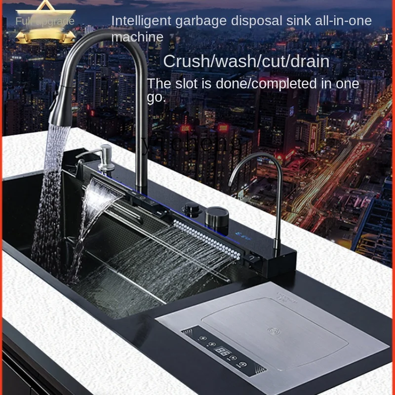 ZC Intelligent Garbage Disposal Household Kitchen Kitchen Food Kitchen Waste Crushing High-Power Sink All-in-One Machine
ZC Intelligent Garbage Disposal Household Kitchen Kitchen Food Kitchen Waste Crushing High-Power Sink All-in-One Machine