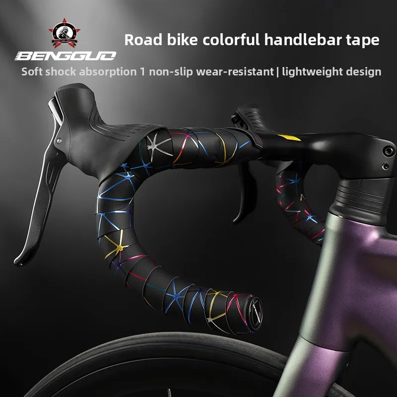 BENGGUO Gradient Color Bike Handlebar Tape Soft EVA PU Shock Absorbing Anti Slip Sweat Absorbing Bar Wrap With End Plugs For Roa
BENGGUO Gradient Color Bike Handlebar Tape Soft EVA PU Shock Absorbing Anti Slip Sweat Absorbing Bar Wrap With End Plugs For Roa