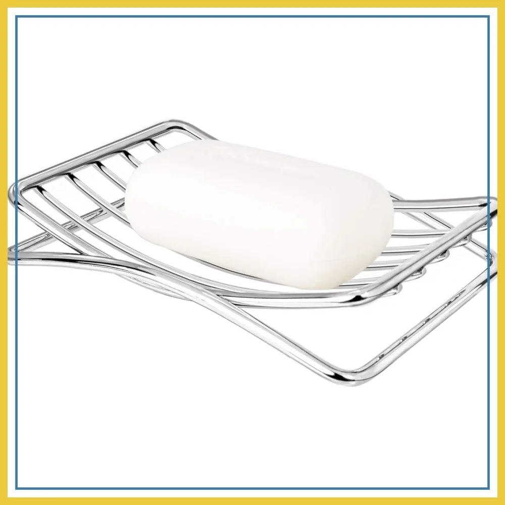 Stainless Steel Soap Dish Self-Draining for Shower Bathroom, Quick Dry Kitchen Sink Sponge Holder
Stainless Steel Soap Dish Self-Draining for Shower Bathroom, Quick Dry Kitchen Sink Sponge Holder
