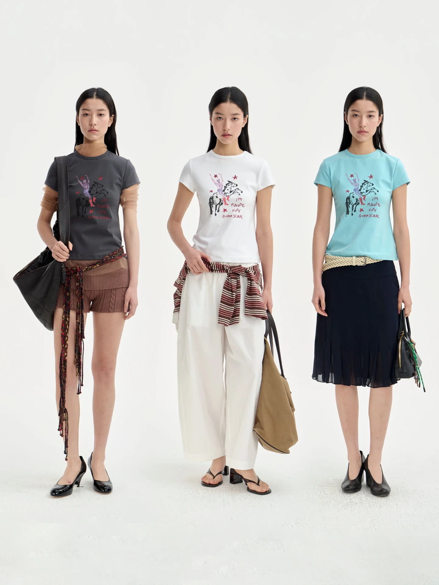 Skin-friendly Breathable round Neck Small Print Slimming Short Sleeve T-shirt Cotton Lyocell Casual Style Women's Top
Skin-friendly Breathable round Neck Small Print Slimming Short Sleeve T-shirt Cotton Lyocell Casual Style Women's Top
