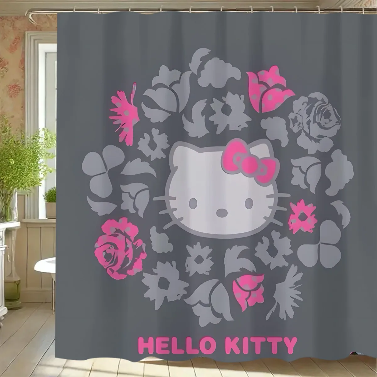 1pc/4pcss Sanrio for Hello Kitty Shower Curtain Or Shower Curtain Toilet Mat Bathroom Mat 4pcss Set, Shower Curtain Set. Gr
1pc/4pcss Sanrio for Hello Kitty Shower Curtain Or Shower Curtain Toilet Mat Bathroom Mat 4pcss Set, Shower Curtain Set. Gr