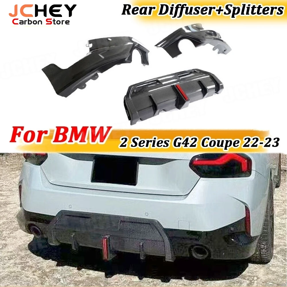 JCHEY Real Carbon Fiber Car Rear Bumper Lip Diffuser Rear Splitters for BMW 2 series G42 Coupe 2022-2023 2 Door FRP Bodykits
JCHEY Real Carbon Fiber Car Rear Bumper Lip Diffuser Rear Splitters for BMW 2 series G42 Coupe 2022-2023 2 Door FRP Bodykits