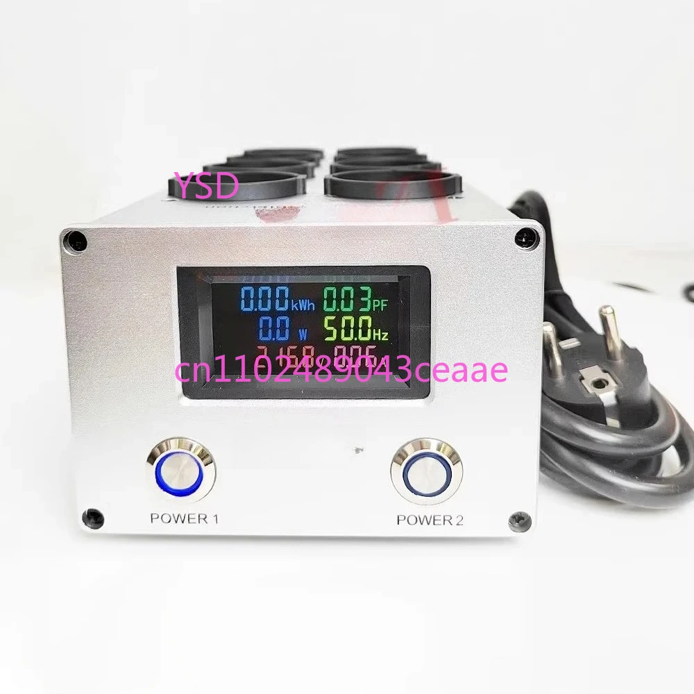 Digital Display EU Type Power Filter, 8-Outlet Audio Power Purifier, 3000W 15A
Digital Display EU Type Power Filter, 8-Outlet Audio Power Purifier, 3000W 15A