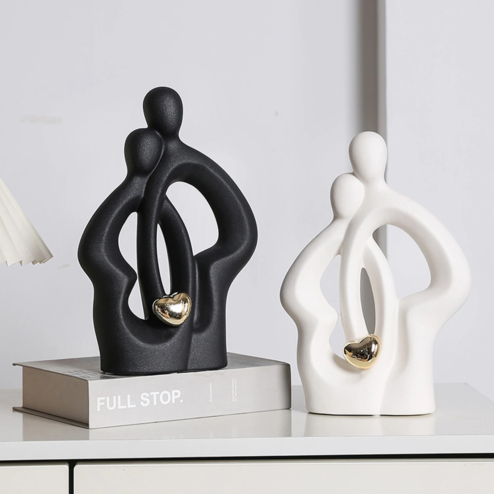 Nordic Ceramic Couple Sculpture Modern Light Luxury Home Decor Love Statue Indoor Desktop Ornaments Accessories Wedding Gifts
Nordic Ceramic Couple Sculpture Modern Light Luxury Home Decor Love Statue Indoor Desktop Ornaments Accessories Wedding Gifts