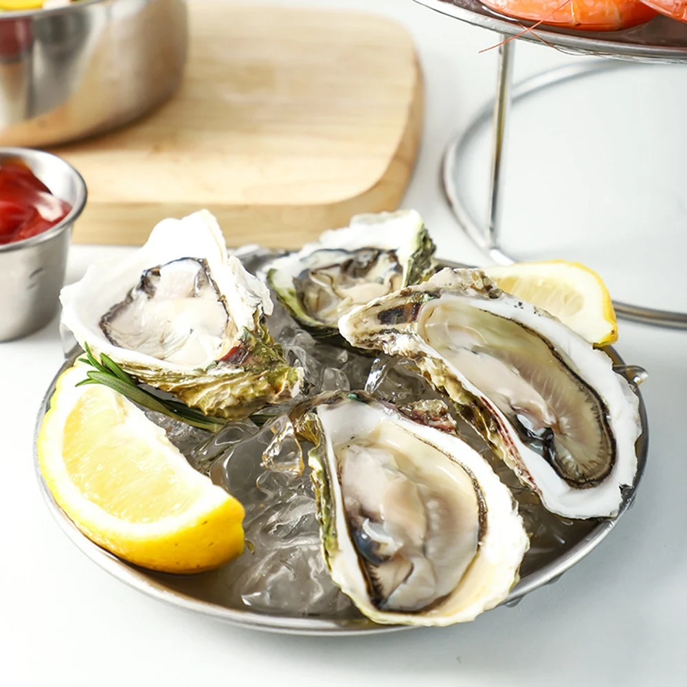 MALL Seafood Plate Set Double Stainless Steel Snack Plate Afternoon Tea Cake
MALL Seafood Plate Set Double Stainless Steel Snack Plate Afternoon Tea Cake