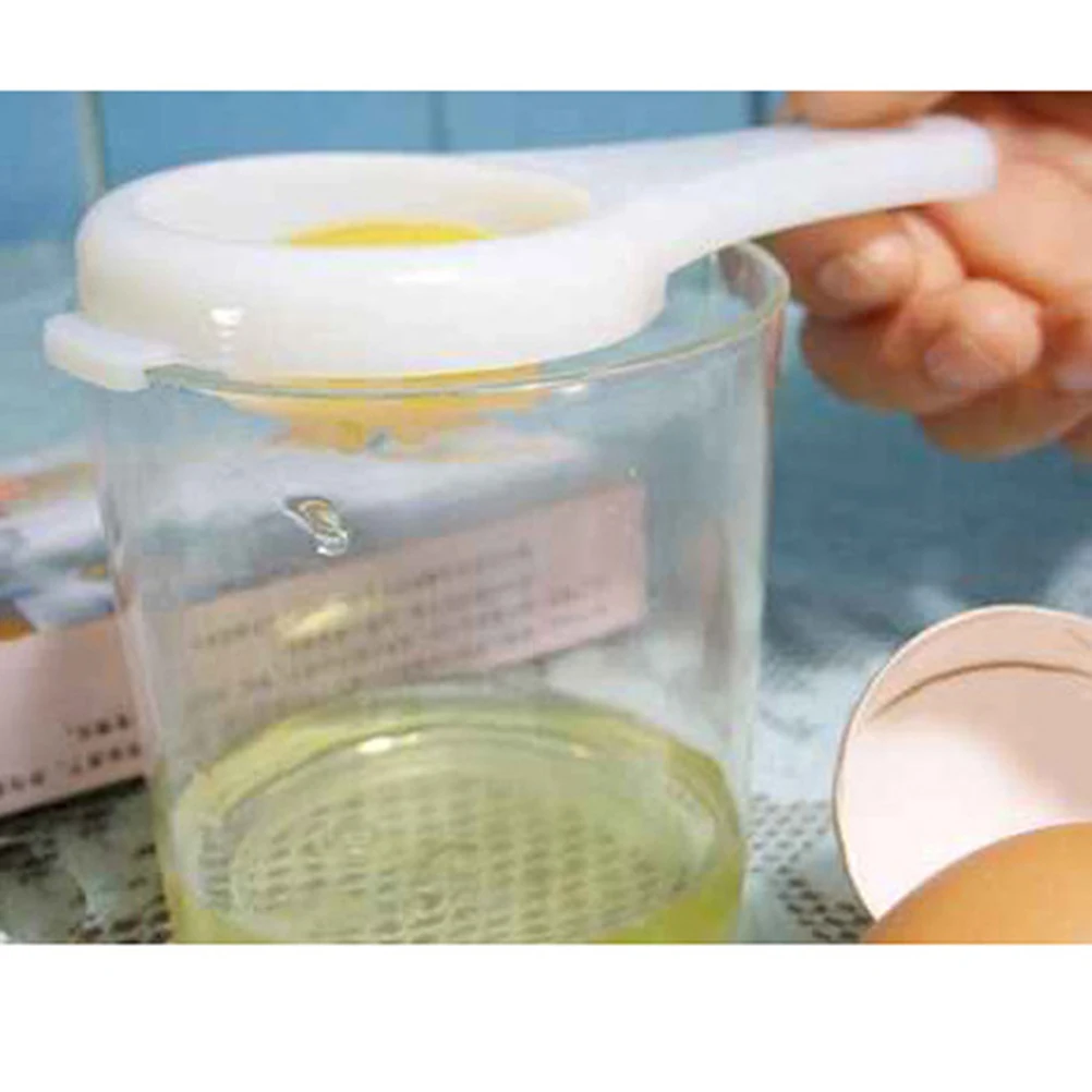 2 pcs Plastic Egg Yolk Separator Kitchen Cooking Gadget Lightweight Sturdy Yolk Extractor Divider Sieve Tool For White
2 pcs Plastic Egg Yolk Separator Kitchen Cooking Gadget Lightweight Sturdy Yolk Extractor Divider Sieve Tool For White