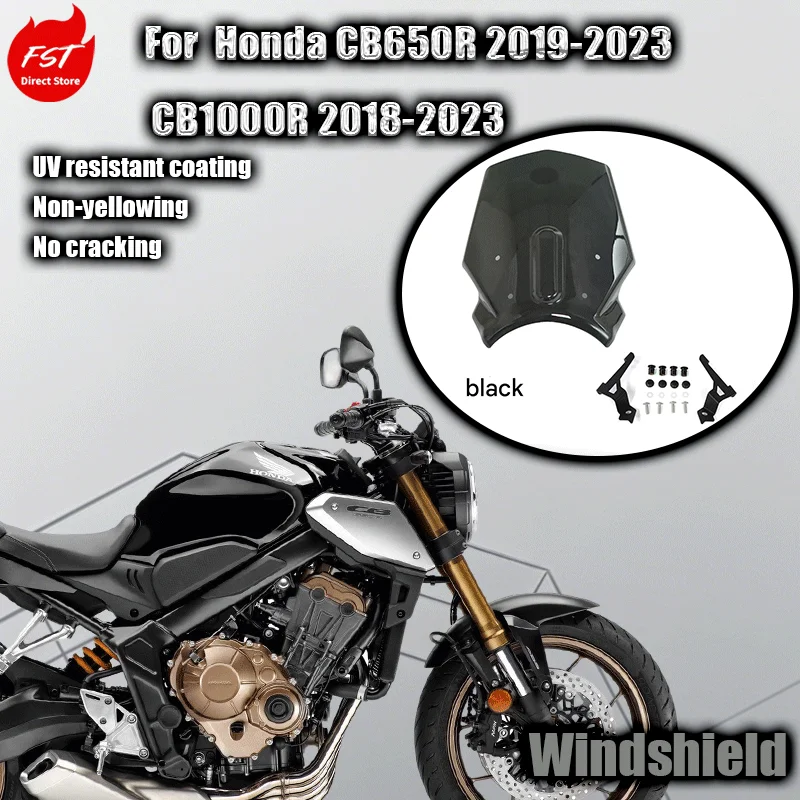 For Compatible with Honda CB650R 2019-2023 and CB1000R 2018-2020 for windshield heightening modification
For Compatible with Honda CB650R 2019-2023 and CB1000R 2018-2020 for windshield heightening modification