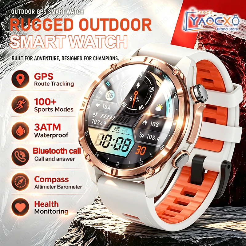 NEW GPS Route Tracking Outdoors Smart Watch 1.32" Compass Bluetooth Call 100+ Sports Modes 3ATM Waterproof 540mAh Smart Watch
NEW GPS Route Tracking Outdoors Smart Watch 1.32" Compass Bluetooth Call 100+ Sports Modes 3ATM Waterproof 540mAh Smart Watch